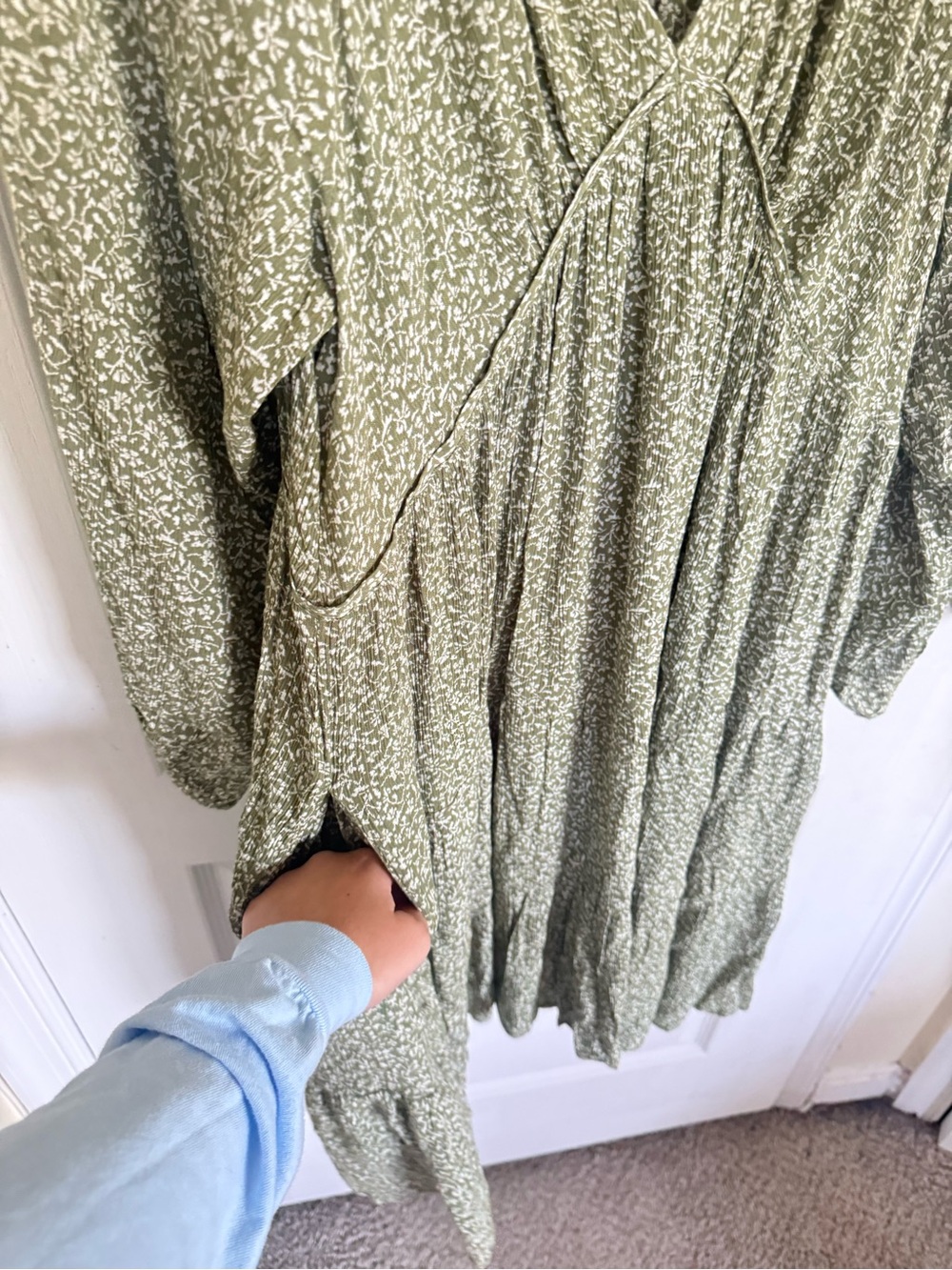Faherty Sirene Green Floral Dress - Picture 6 of 9